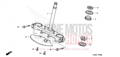 STEERING STEM NX650X de 1999